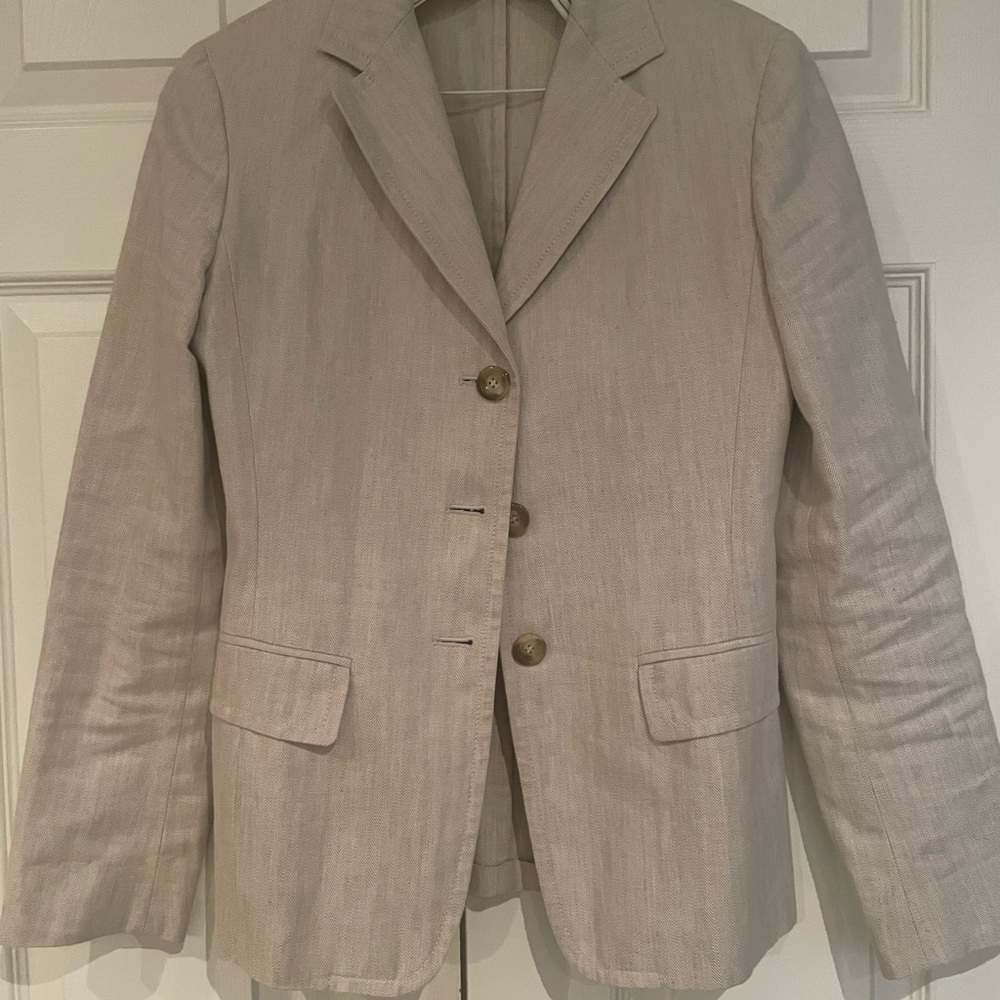 Weekend Max Mara Tan Blazer Lightweight Tailored